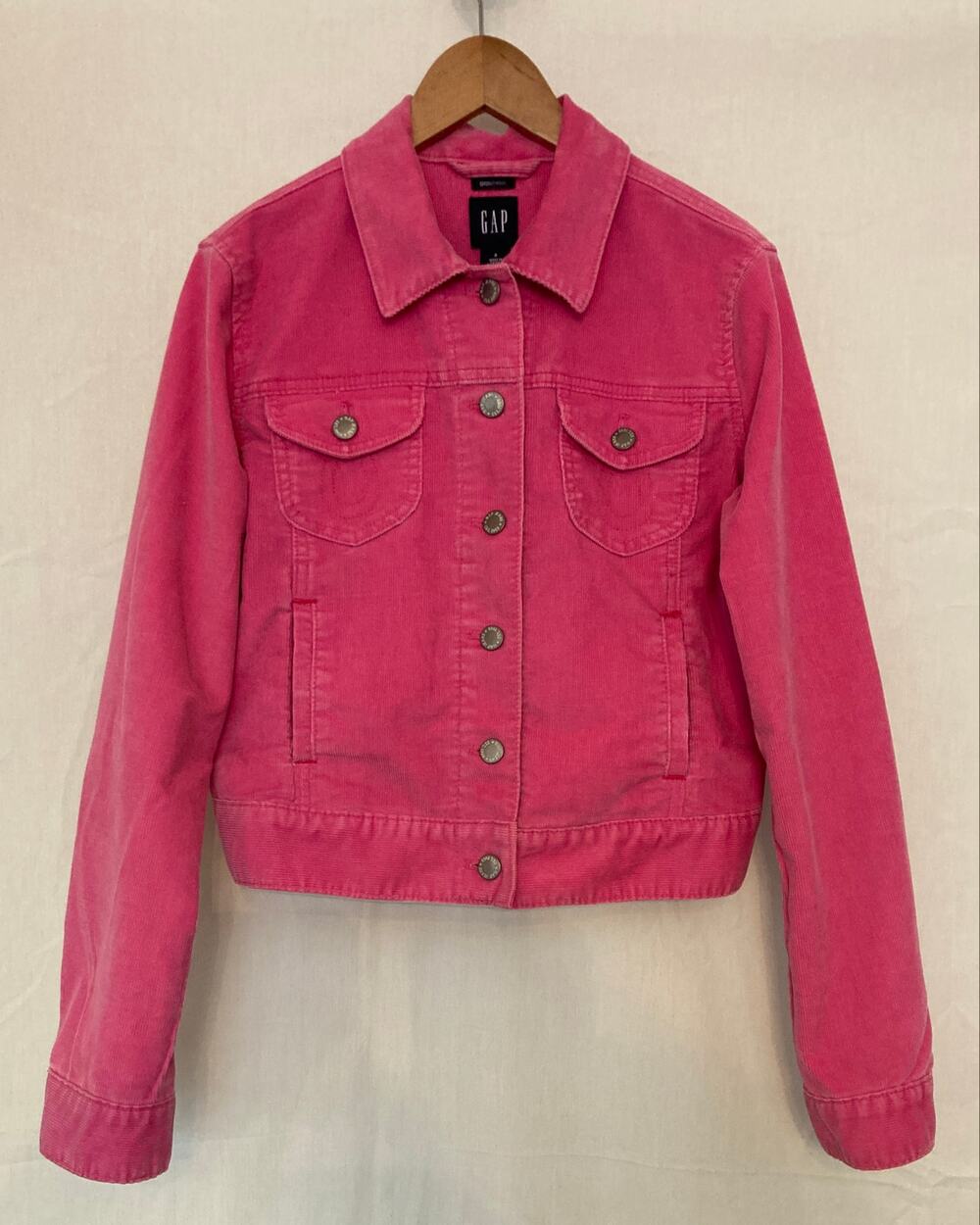 GAP women’s pink corduroy jacket